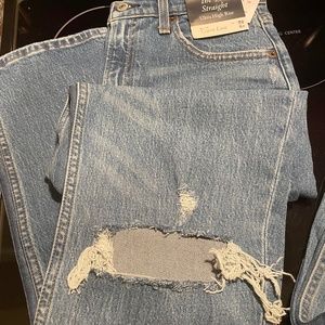 A&F The 90’s straight Curve Love “ultra high rise”  28/6r